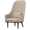 Lunar Highback stol, sort eg, Main Line Flax 20 HR fra Stellar Works