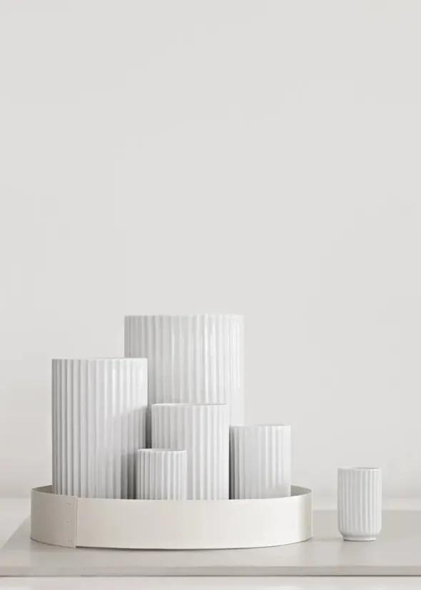 Lyngbyvasen i hvid fra Lyngby Porcelæn