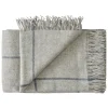 Mandø Plaid, light grey fra Silkeborg Uldspinderi
