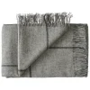 Mandø Plaid, medium grey fra Silkeborg Uldspinderi