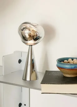 Melt Portable Bordlampe, silver fra Tom Dixon