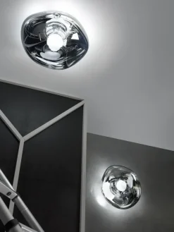 Melt Surface Væglampe, chrome fra Tom Dixon