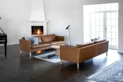 MH2614/MH2615 sofa, Frej læder fra Mogens Hansen