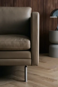 MH276 4 pers. sofa i Baltique anilinlæder fra Mogens Hansen