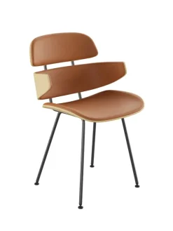 Midas armstol, cognac læder fra Naver Collection