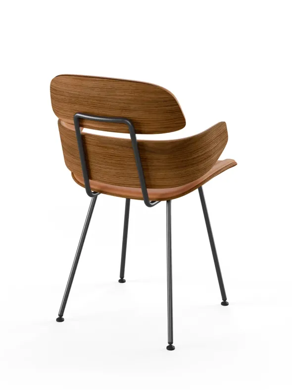 Midas armstol, cognac læder fra Naver Collection