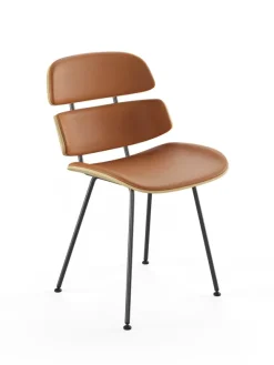 Midas stol, cognac læder fra Naver Collection