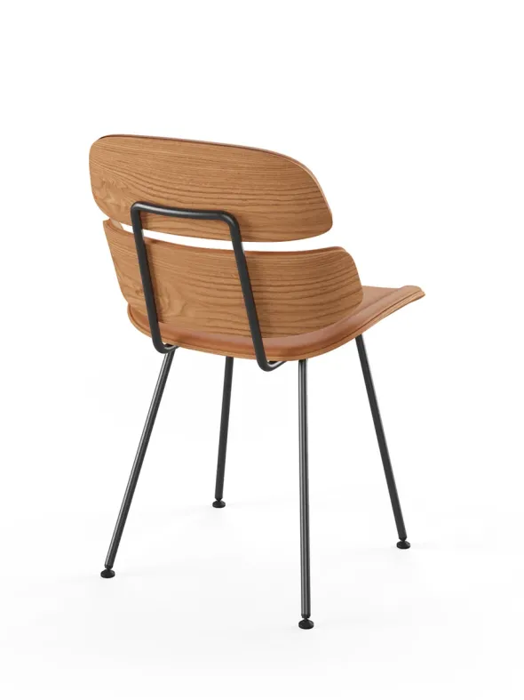 Midas stol, cognac læder fra Naver Collection