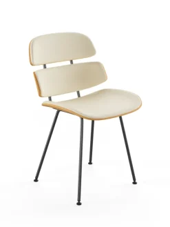 Midas stol, creme læder fra Naver Collection