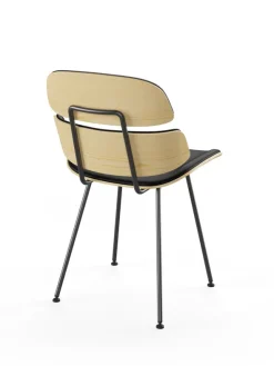 Midas stol, sort læder fra Naver Collection