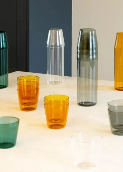 Milk, set of 1 carafe + 2 glasses, grey fra Nine