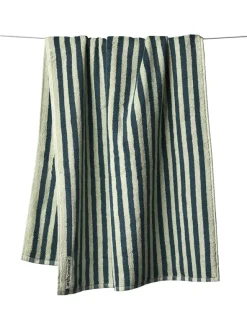 Naram towel - Sea foam & Deep teal fra Bongusta