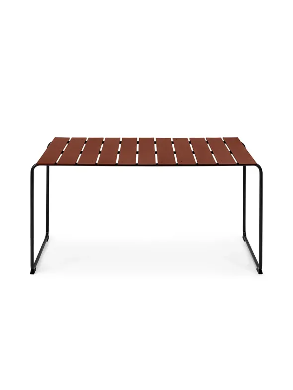Ocean Havebord 140x70, burnt red fra Mater
