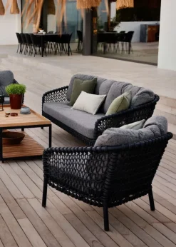 Ocean large 2-pers. sofa, soft rope fra Cane-line