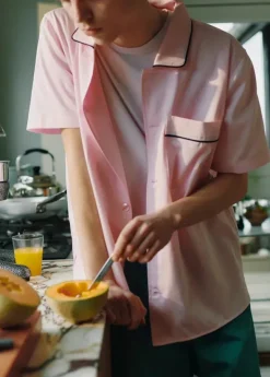 Outline Pyjama S/S Shirt fra Hay