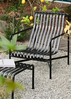 Palissade Lounge Chair High, antracit fra Hay