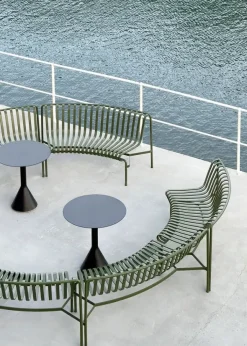 Palissade Park Dining Bench, in, olive fra Hay