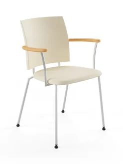 Panther armstol, creme læder fra Naver Collection