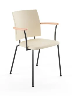 Panther armstol, creme læder fra Naver Collection