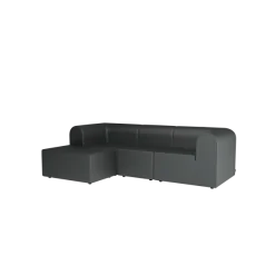 Paradigm 3-personers sofa med pouf venstre fra Montana