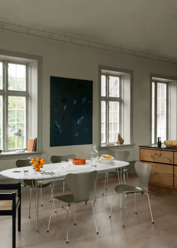 Piet Hein B620 Superellipse udtræksbord, 170/270 x 100 cm fra Fritz Hansen