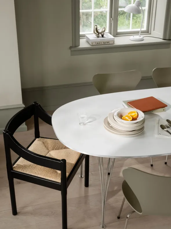 Piet Hein B620 Superellipse udtræksbord, 170/270 x 100 cm fra Fritz Hansen