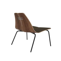 PK23 forsidepolstret, Walnut af Poul Kjærholm