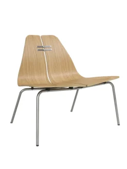 PK23 Lounge Chair, oak/steel af Poul Kjærholm