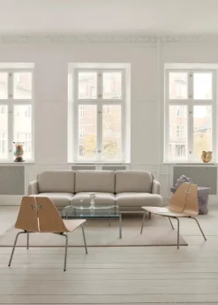 PK23 Lounge Chair, oak/steel af Poul Kjærholm