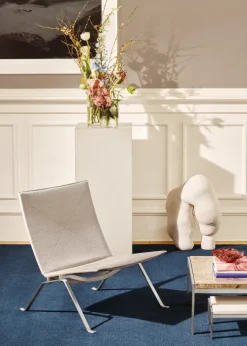 PK22 Loungestol, Canvas stof af Poul Kjærholm