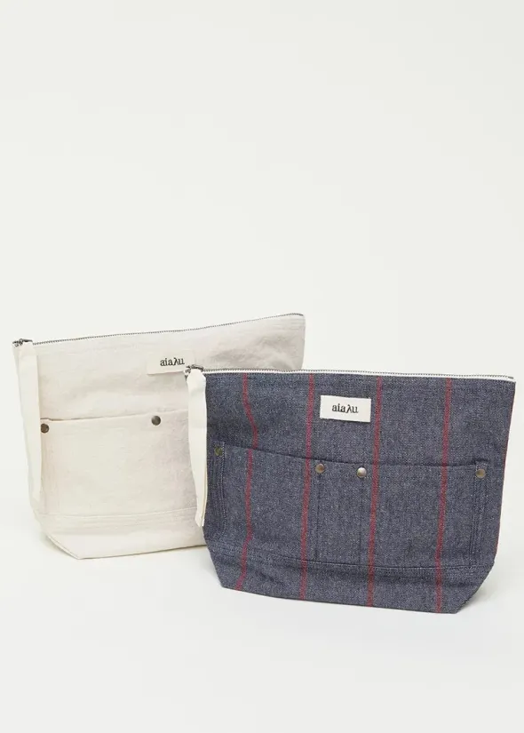 Pouch Pocket Canvas, pure ecru fra Aiayu