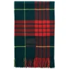 Queen blanket - Lipstick red tartan fra Magniberg