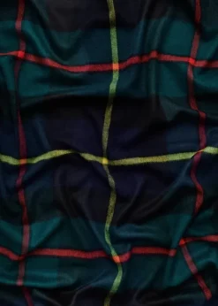 Queen blanket - Scottish green tartan fra Magniberg