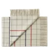 Quito Plaid, white sailor red fra Silkeborg Uldspinderi