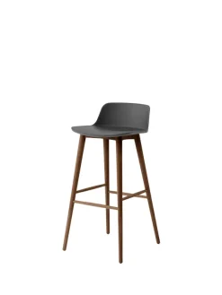 Rely HW123 bar stool, walnut fra &Tradition