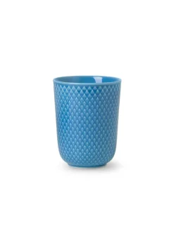 Rhombe krus, blå fra Lyngby Porcelæn