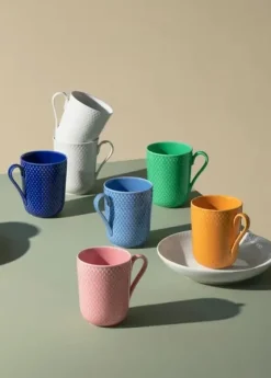 Rhombe krus m. hank, grøn fra Lyngby Porcelæn