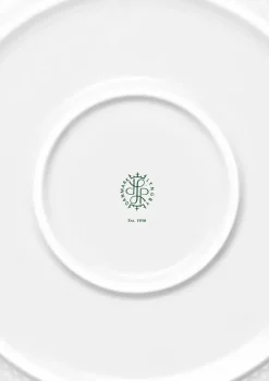 Rhombe serveringsskål, hvid fra Lyngby Porcelæn
