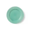 Rhombe tallerken, aqua Ø21 cm fra Lyngby Porcelæn