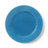 Rhombe tallerken, blå Ø27 cm fra Lyngby Porcelæn