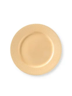 Rhombe tallerken, sand Ø27 cm fra Lyngby Porcelæn