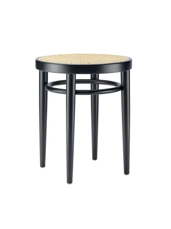 214 RH Skammel, sort fra Thonet