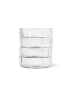 Ripple Serving Bowls Clear, sæt á 4 fra Ferm Living