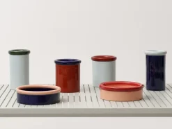 ROD vase, dark green/light blue fra Nine