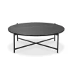 Round Coffee Table 90, sort marmor fra HANDVÄRK
