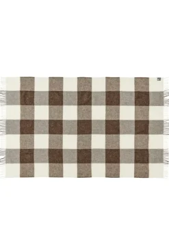 Ærø Plaid, dark brown fra Silkeborg Uldspinderi