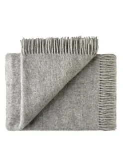 Season Plaid, medium grey fra Silkeborg Uldspinderi