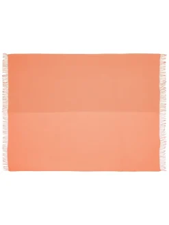 Secret Plaid, coral/amber fra Silkeborg Uldspinderi