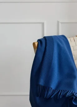 Secret Plaid, indigo/cobalt fra Silkeborg Uldspinderi