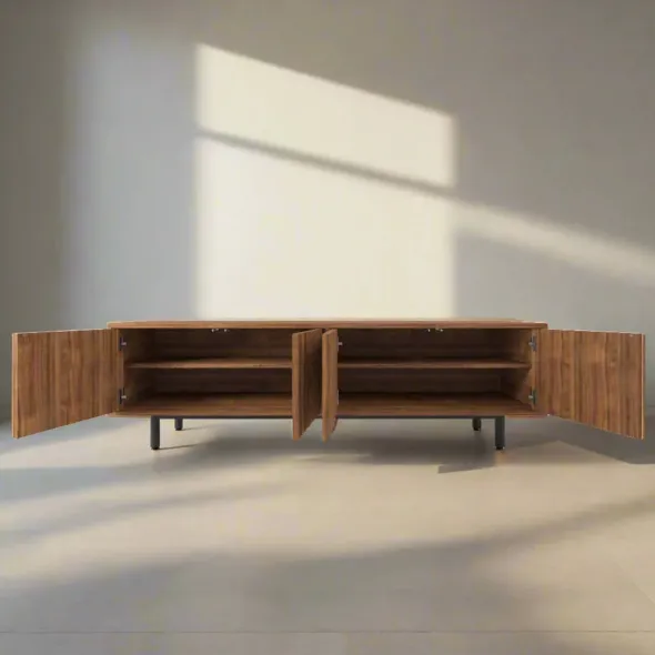 Seiton kabinet, lav, valnød fra Stellar Works